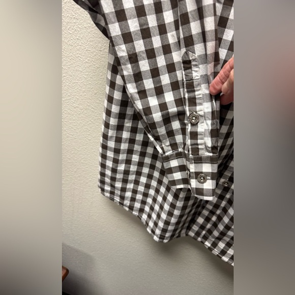 Abalanche Brownand White Casual Button Down Shirt size 3XL - Picture 7 of 7